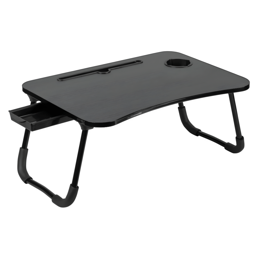 LIVARNO Home Foldable Laptop Table with Cup Holder & Drawer – 55.5×39.5×25.5 cm