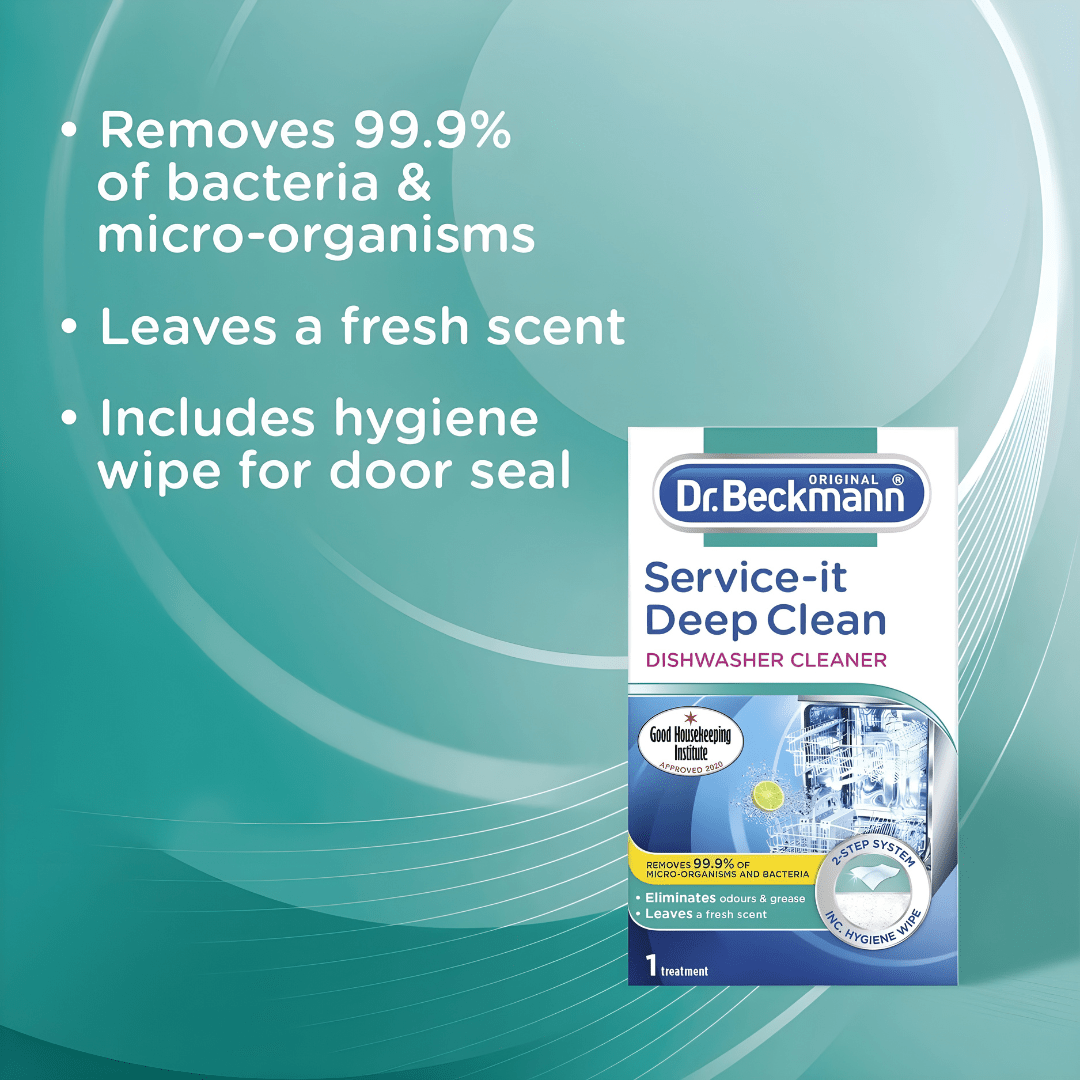 Dr. Beckmann Dishwasher Cleaner 75g – 2-Step Hygiene (UK Made)