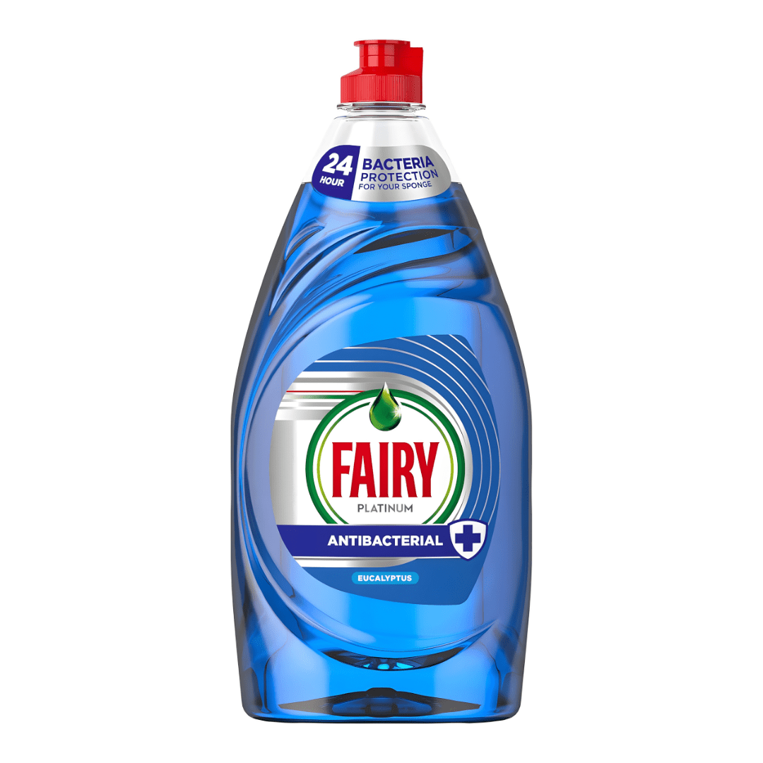 Fairy Antibacterial Dishwashing Liquid – Eucalyptus 520ml (UK Made)