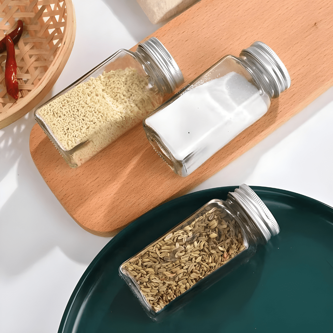 Kitchen Spice Jar – 120ml Herb & Seasoning Glass Container