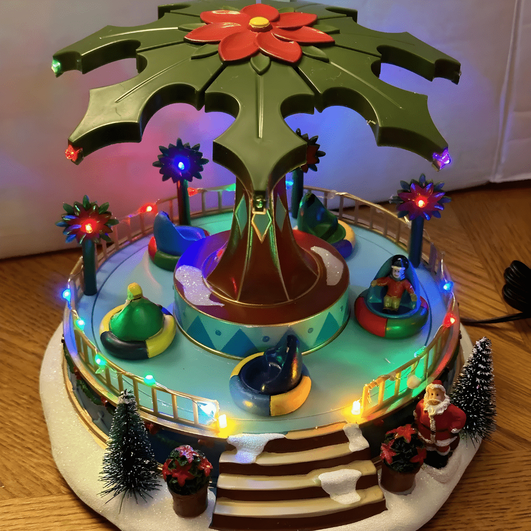 St. Nicholas Square Amusement Park – Illuminated Musical Christmas Village