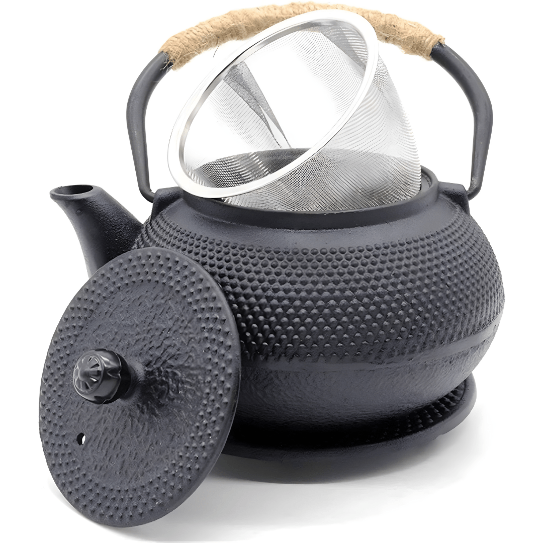 Vintage Cast Iron Teapot – 1200ml Classic Japanese-Style Kettle