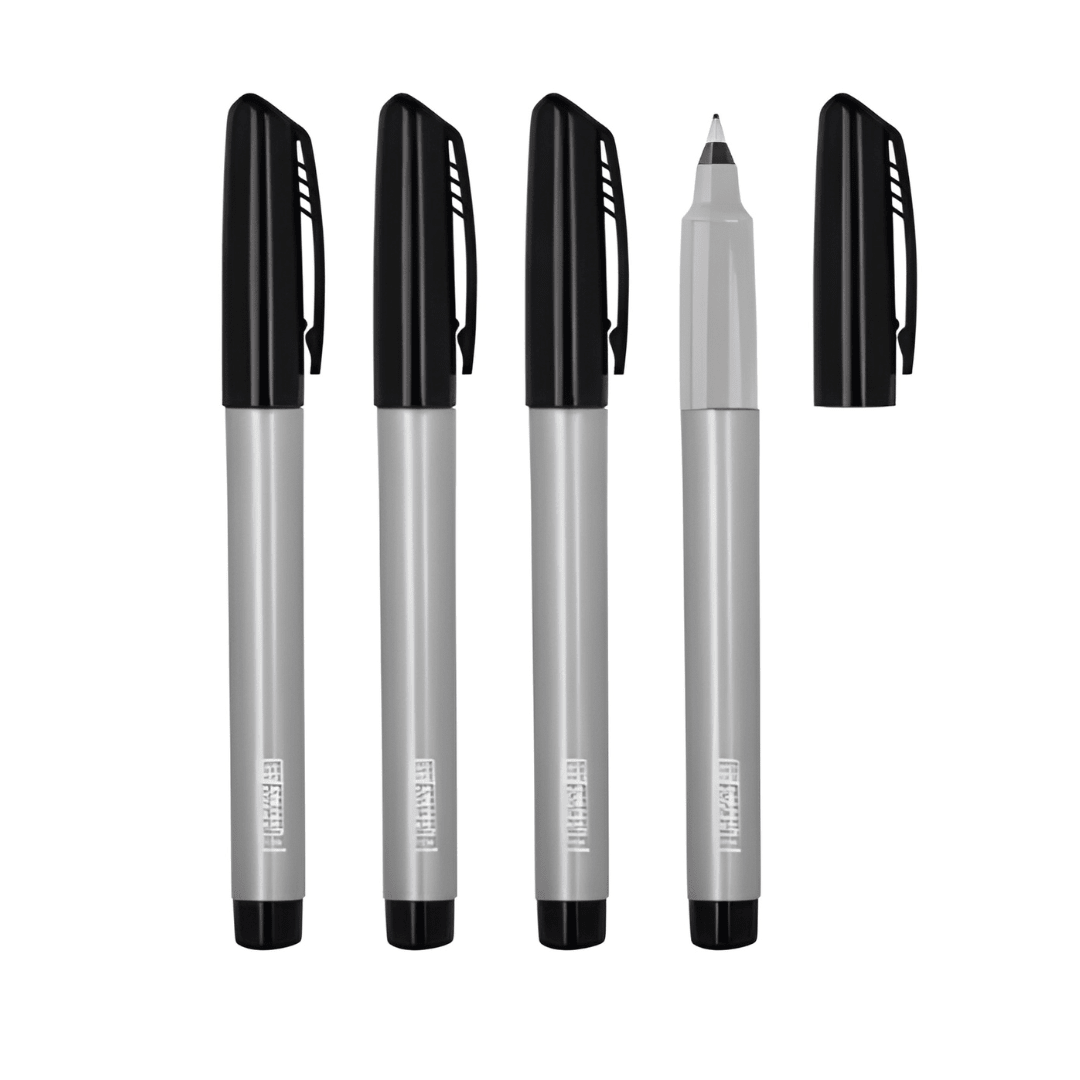 Premium Permanent Marker Set | 4-Piece Black Edition