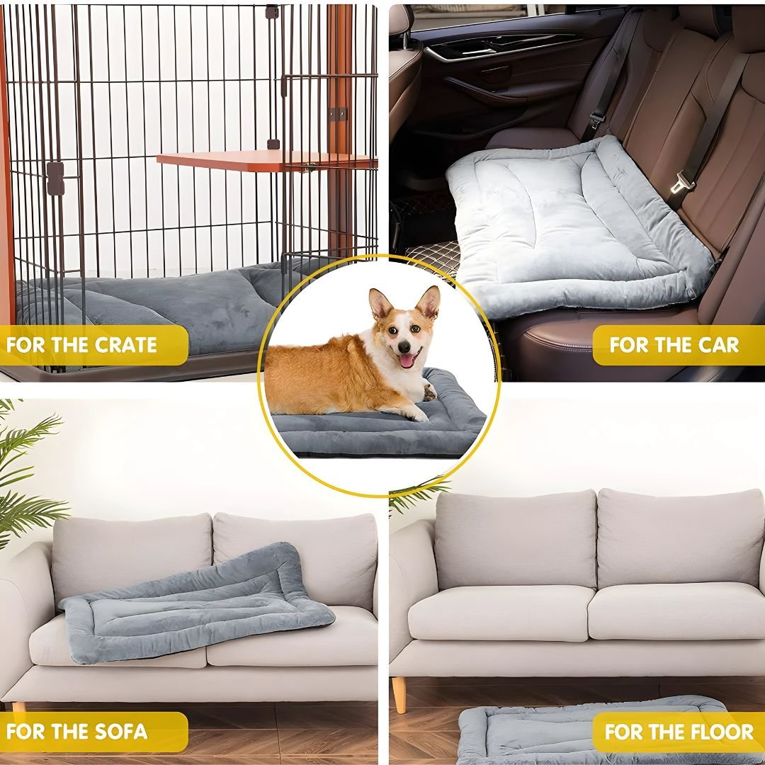 Soft Washable Pet Mat Bed – Anti-Slip Dog & Cat Mattress (120×60cm)