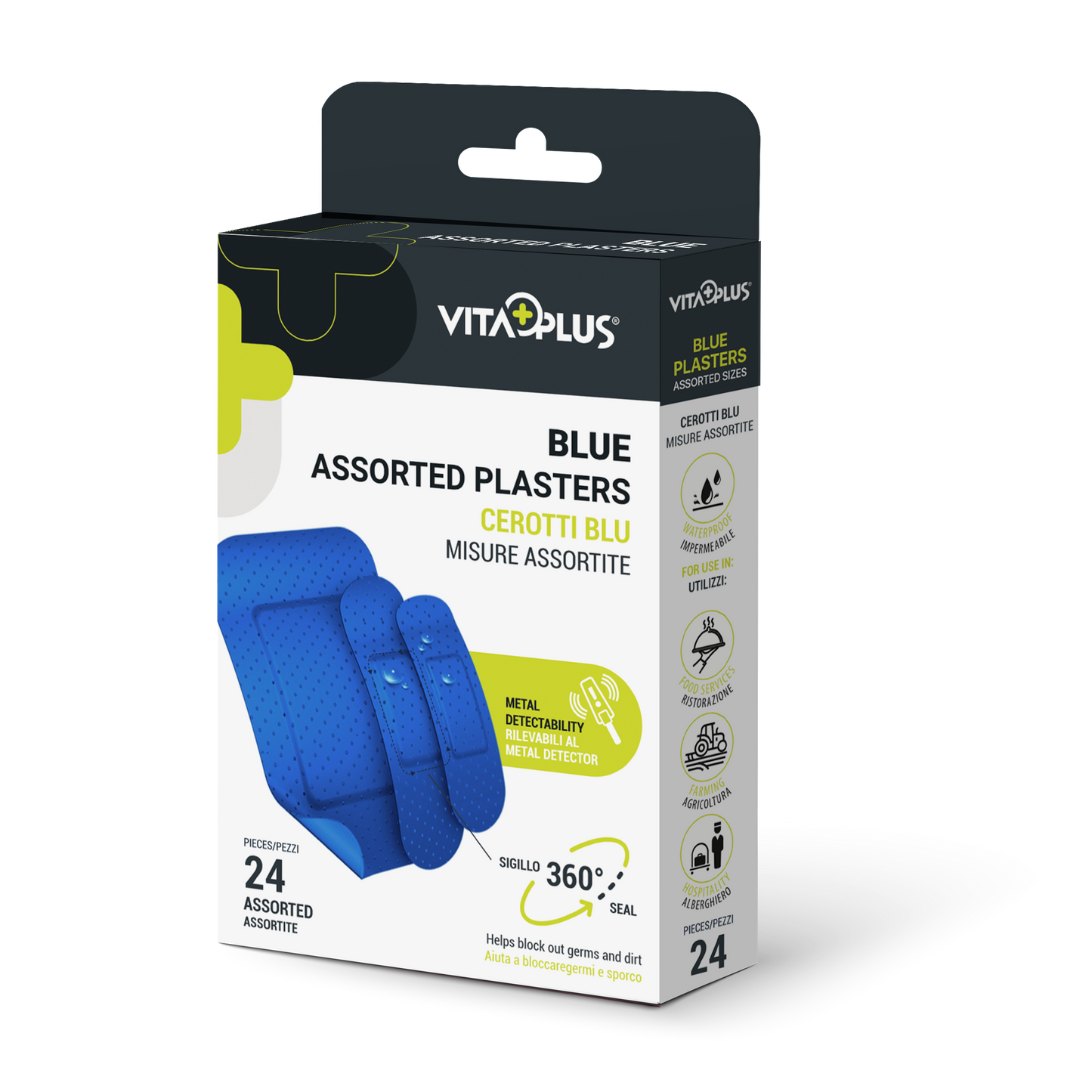 Medinox Vp61411 Blue Plaster Aastd 24'S - Medaid International
