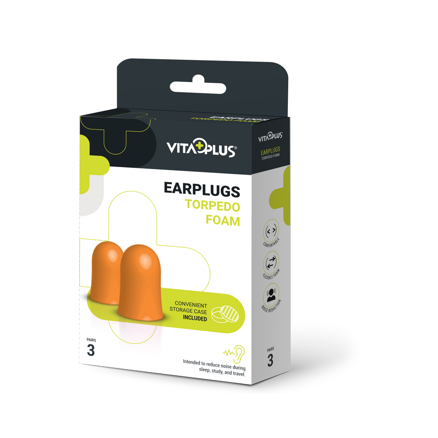 Medinox Vp66041 Earplugs Foam (Torpedo) 3 Pairs - Medaid International
