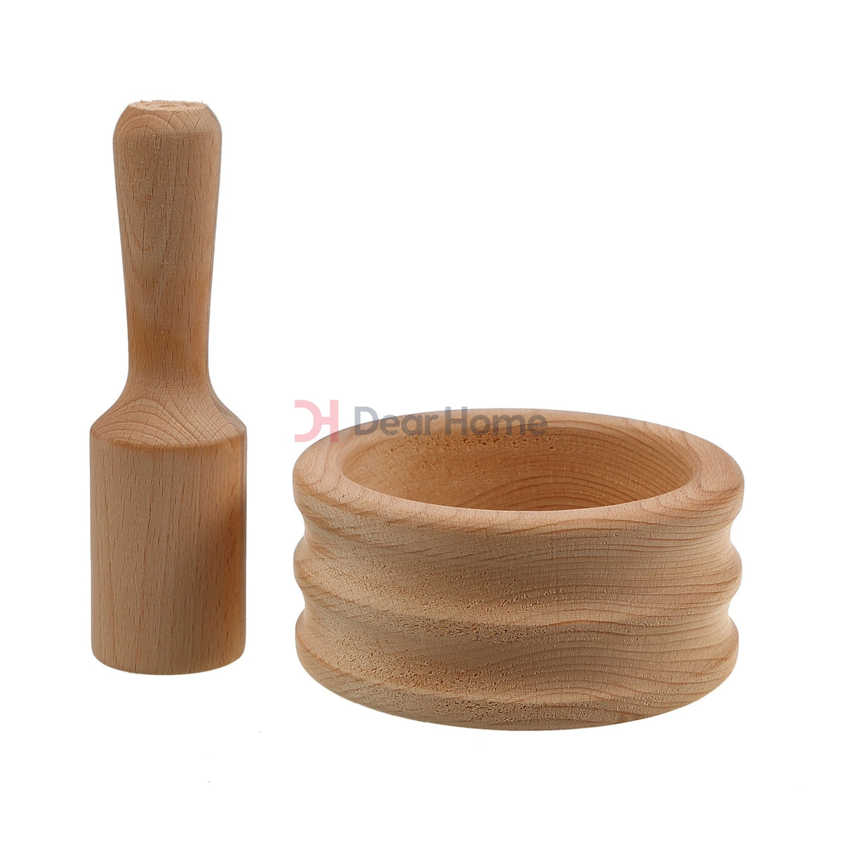 Wooden Mortar And Pestle