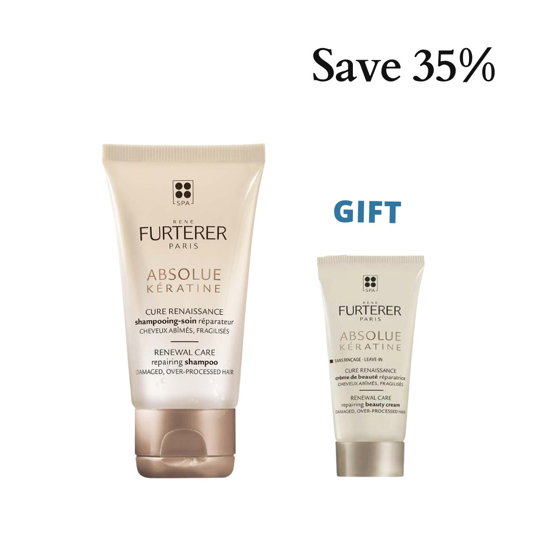 Rene Furterer Absolute Renewal Shampoo 200 ml + Free Absolute Keratine Renewal Cream 30 ml - Medaid International