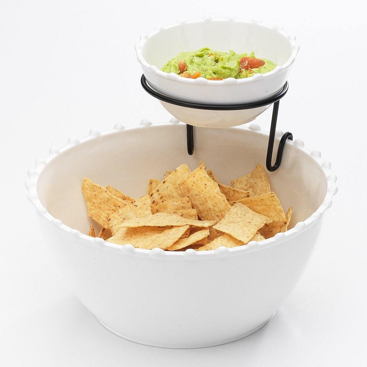 Symphony Alfresco Tres Gourmet Pearl 3pcs Chip and Dip set