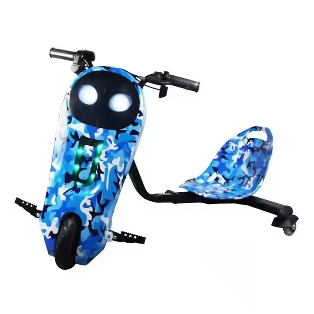 (Net) Electric Drift Kart With Motor Drive Drift Car Ride-On Scooter 3 Wheel
