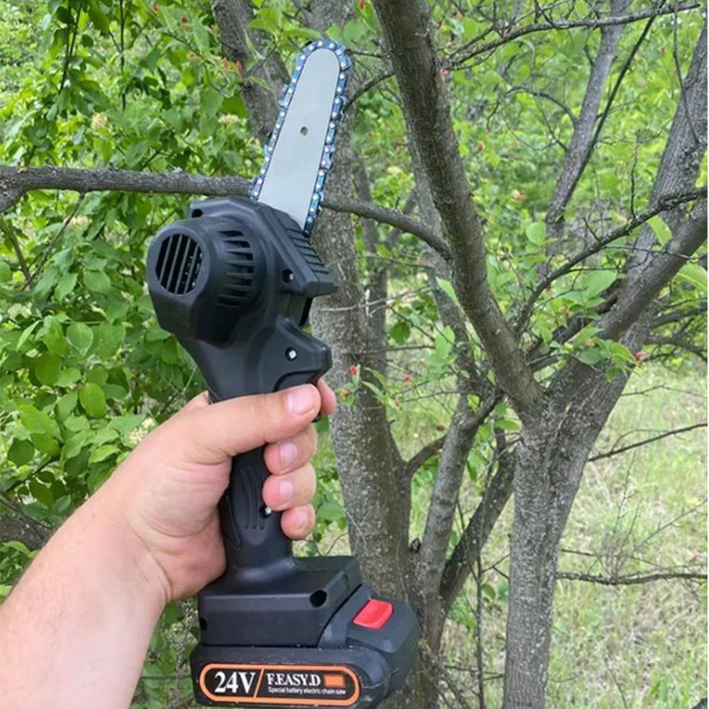 (Net) Handheld Cordless Mini Electric Chainsaw