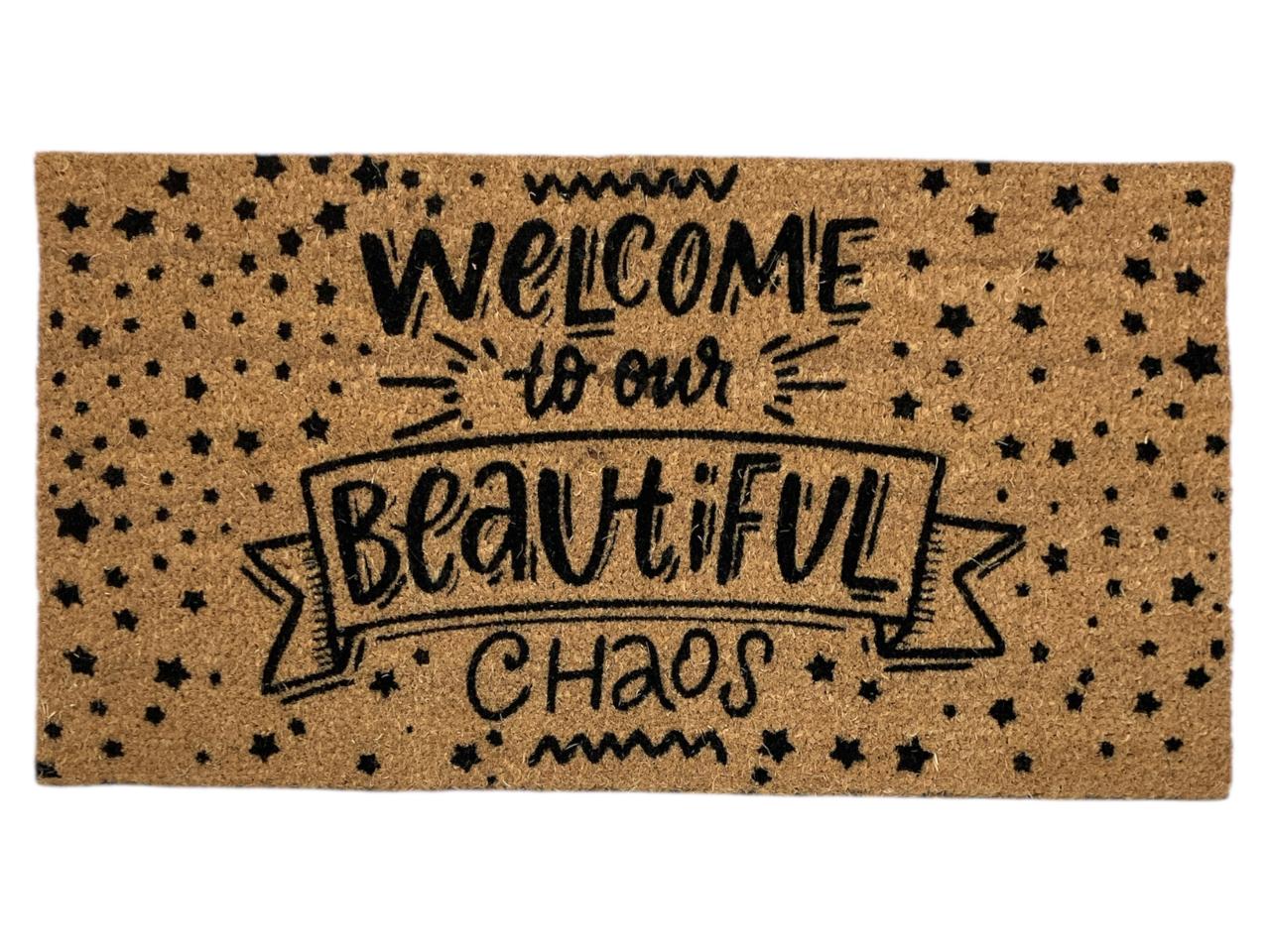 Design Coir mat with PVC backing 75x40 cm