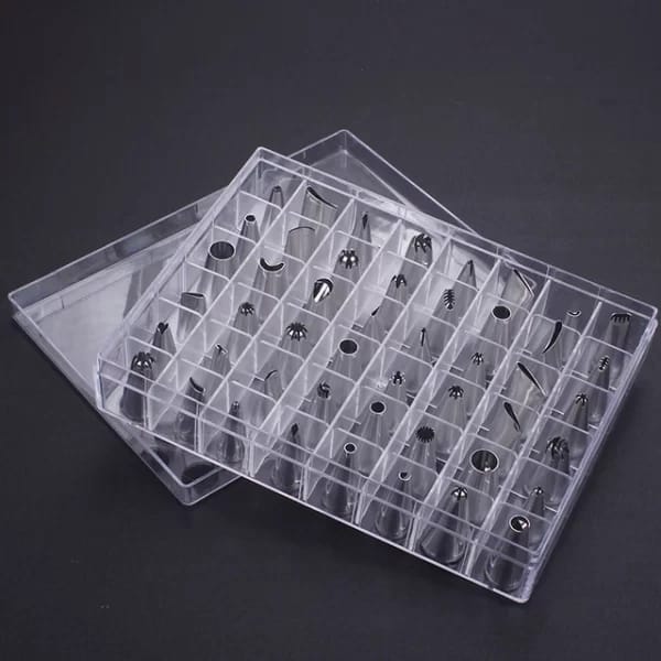 48pcs Stainless Steel Piping Nozzle Set for Cake Decorating