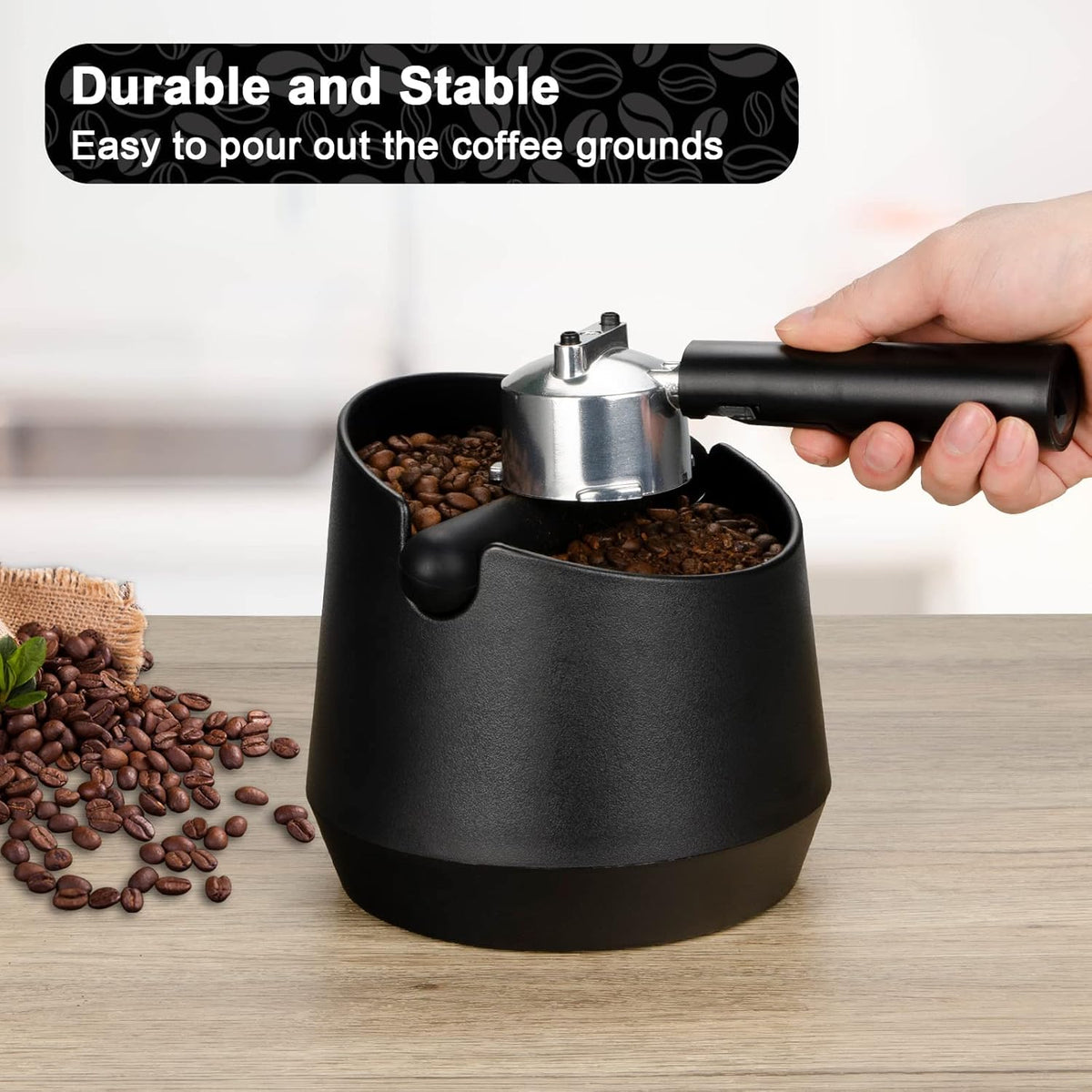 Large Bin Espresso Knock Box X1110