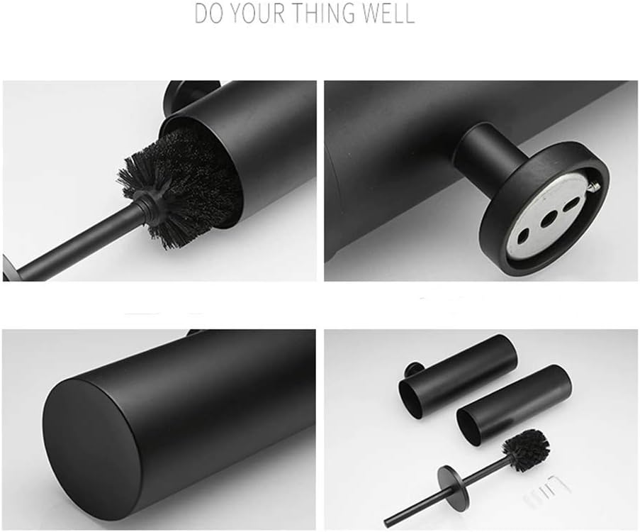 Black SS Mounted Toilet Brush X1157