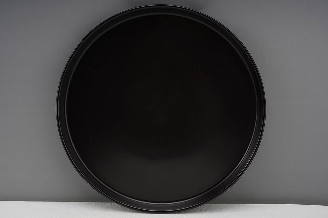 Black 6pcs 10.5" Stoneware Dinner Plate X1205