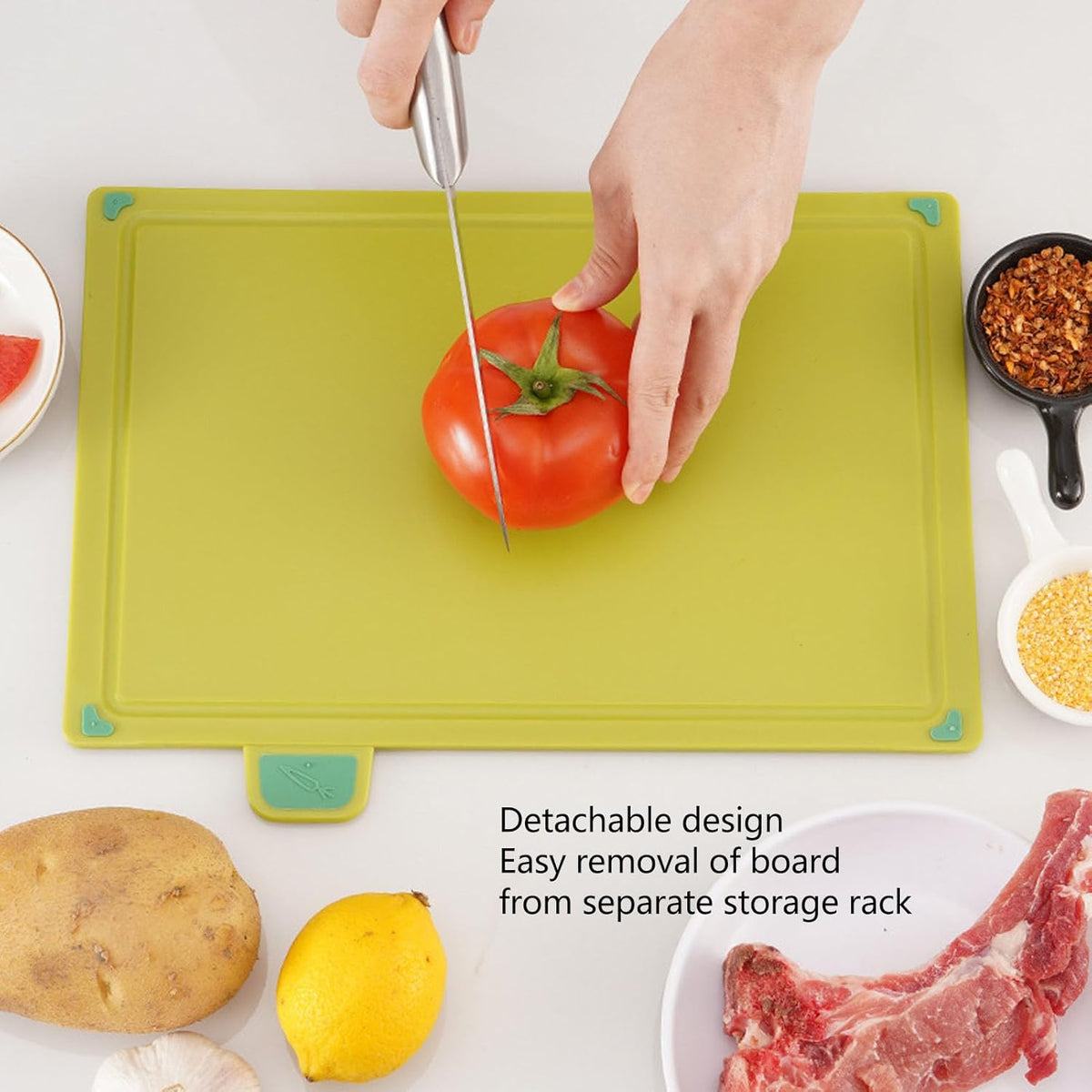 4pcs Colored Cutting Board Set X1252