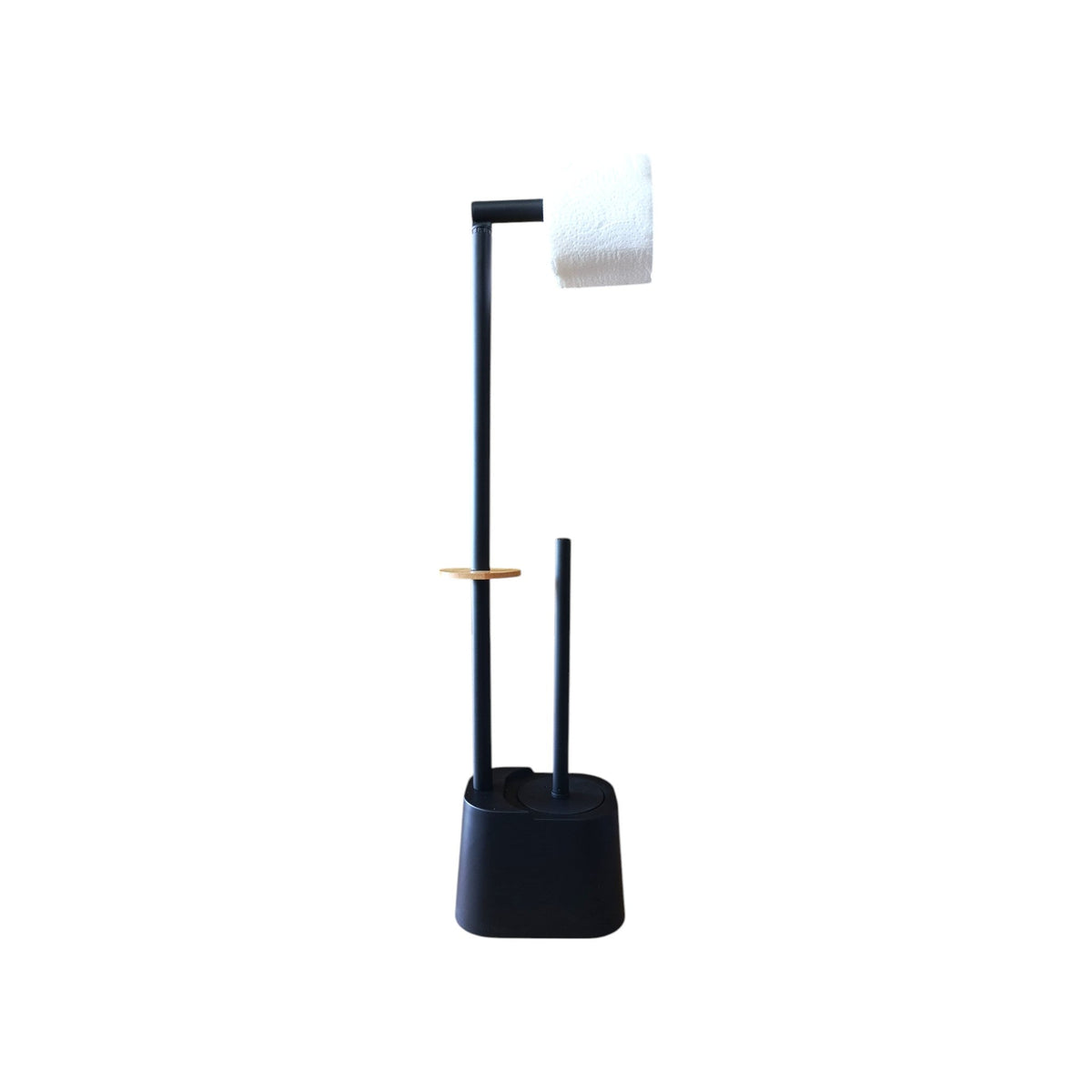 Black Toilet Brush and Paper Stand X1255