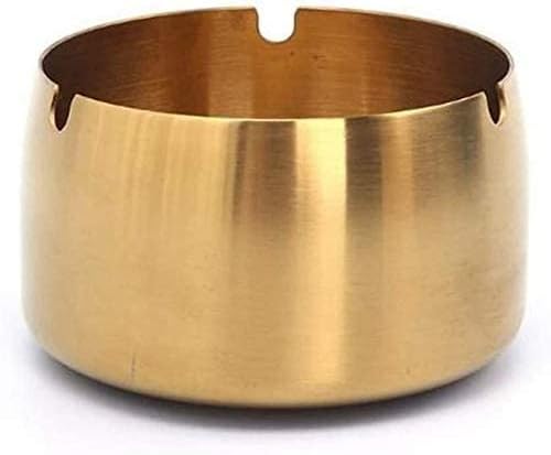 High Edge Golden Stainless Ashtray X1262