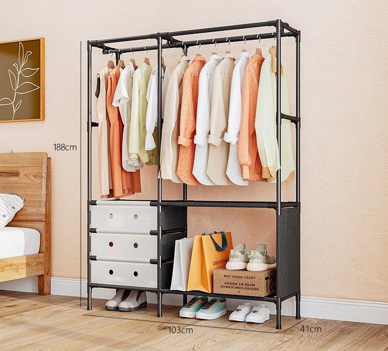 Modern Wardrobe Closet Cloth Organiser Size: 103x41x170cm Model 8102 X1509