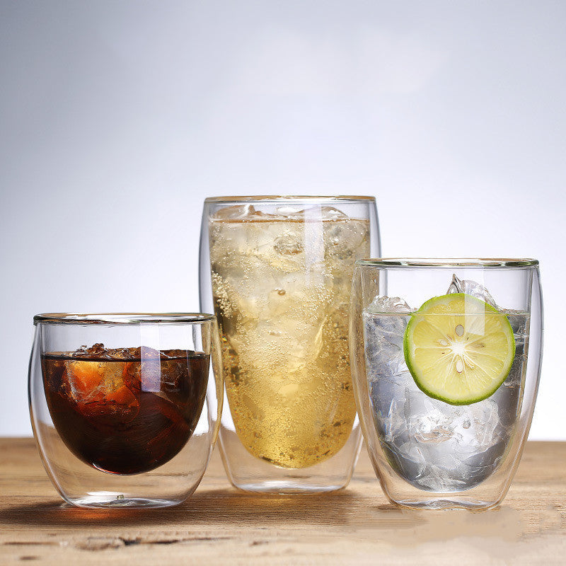 Double Wall Glass Cup 450ml X1582