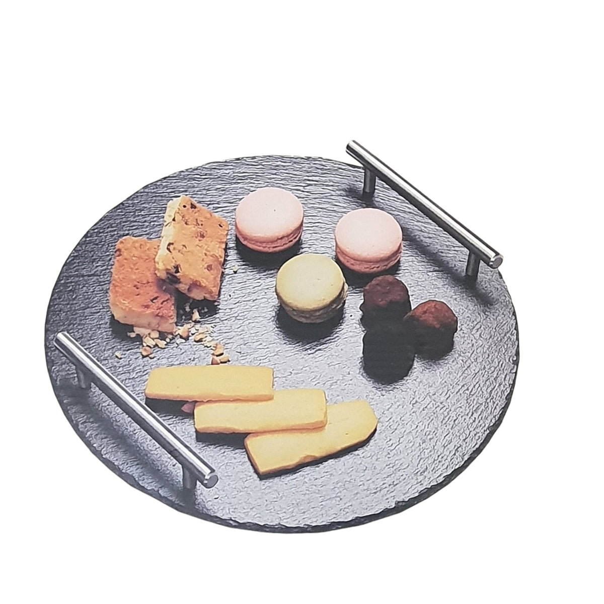 SLATE SERVING BOARD ROUND 30CM X315