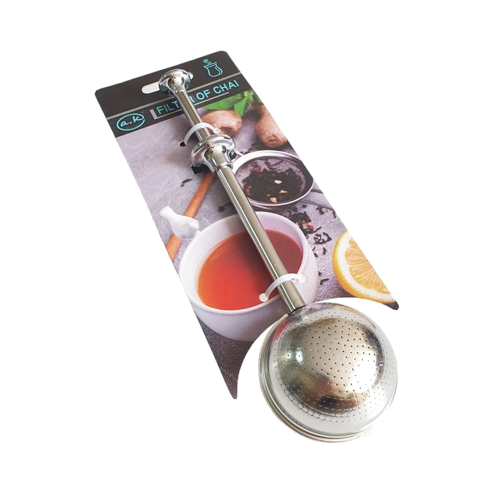 STAINLESS PUSH TEA BAG STRAINER X330
