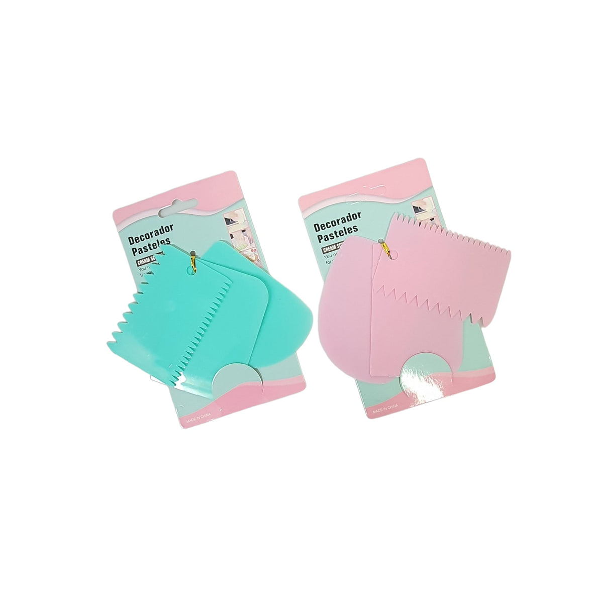 CREAM SPATULA AND DOUGH CUTTER 3PCS SET X362 MIX COLOR