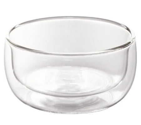 DOUBLE WALL GLASS 250ML BOWL X468