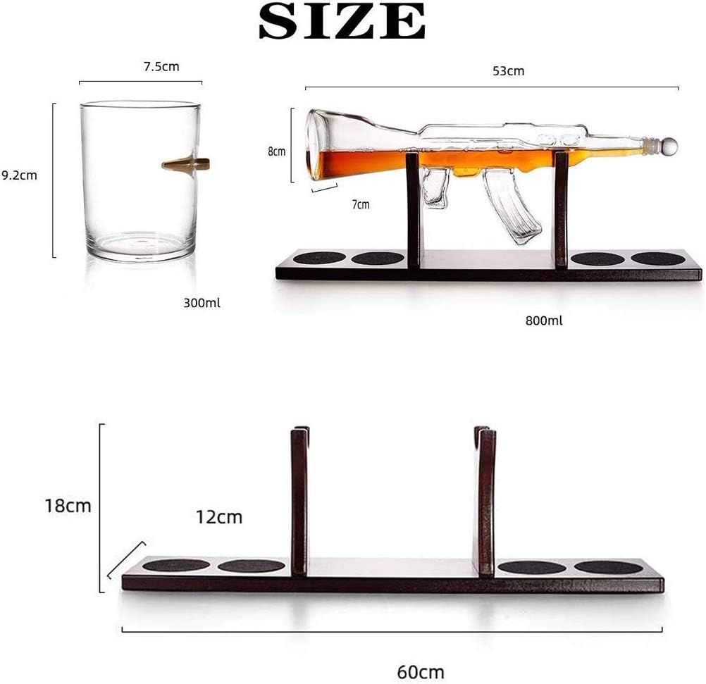 Elegant Whiskey Set X524 Black Wood