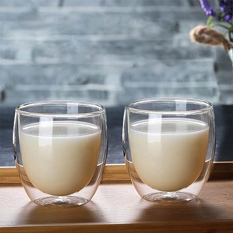 DOUBLE WALL GLASS 250ML CUP X550
