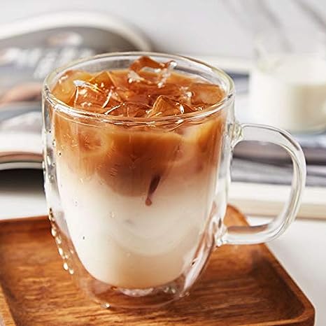 DOUBLE WALL GLASS MUG 350ML X551