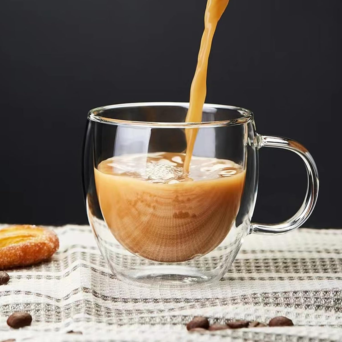 Double Wall 80ml Glass Espresso Cup 6pcs X551