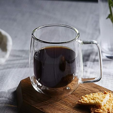 DOUBLE WALL GLASS MUG 250ML X552