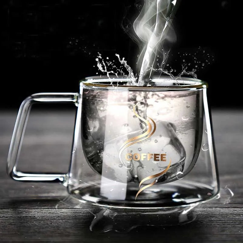DOUBLE WALL GLASS MUG 200ML X553