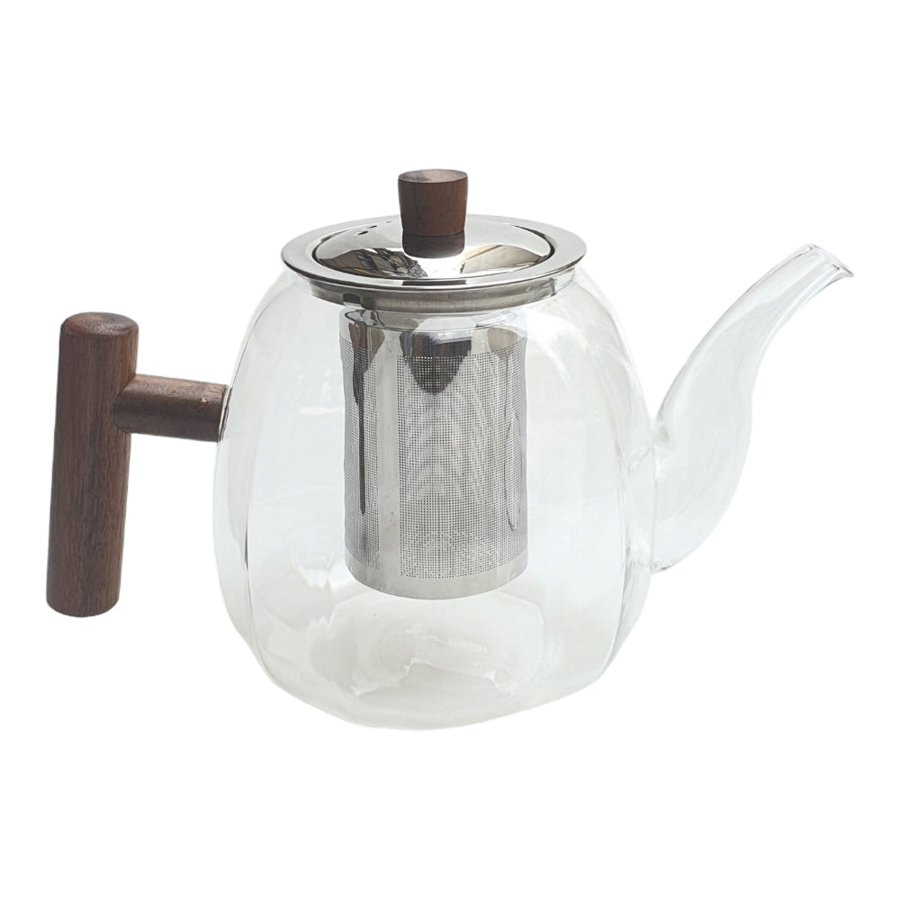 HEAT RESISTANT GLASS TEA KETTLE 1L X557