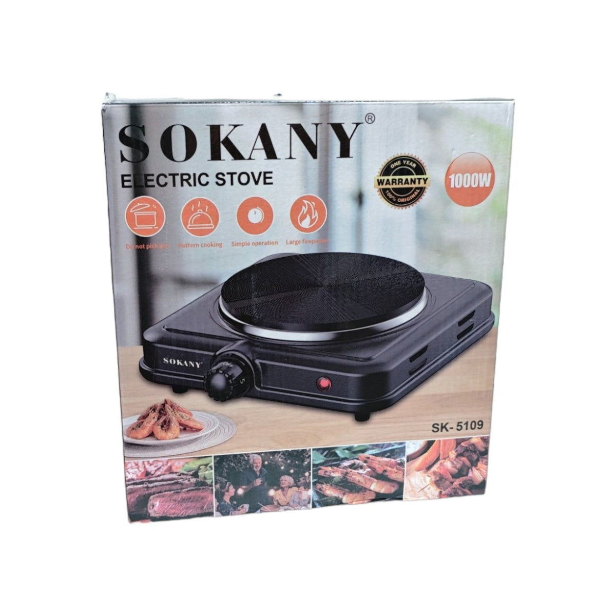 Black Electric Cooker 1000W X776