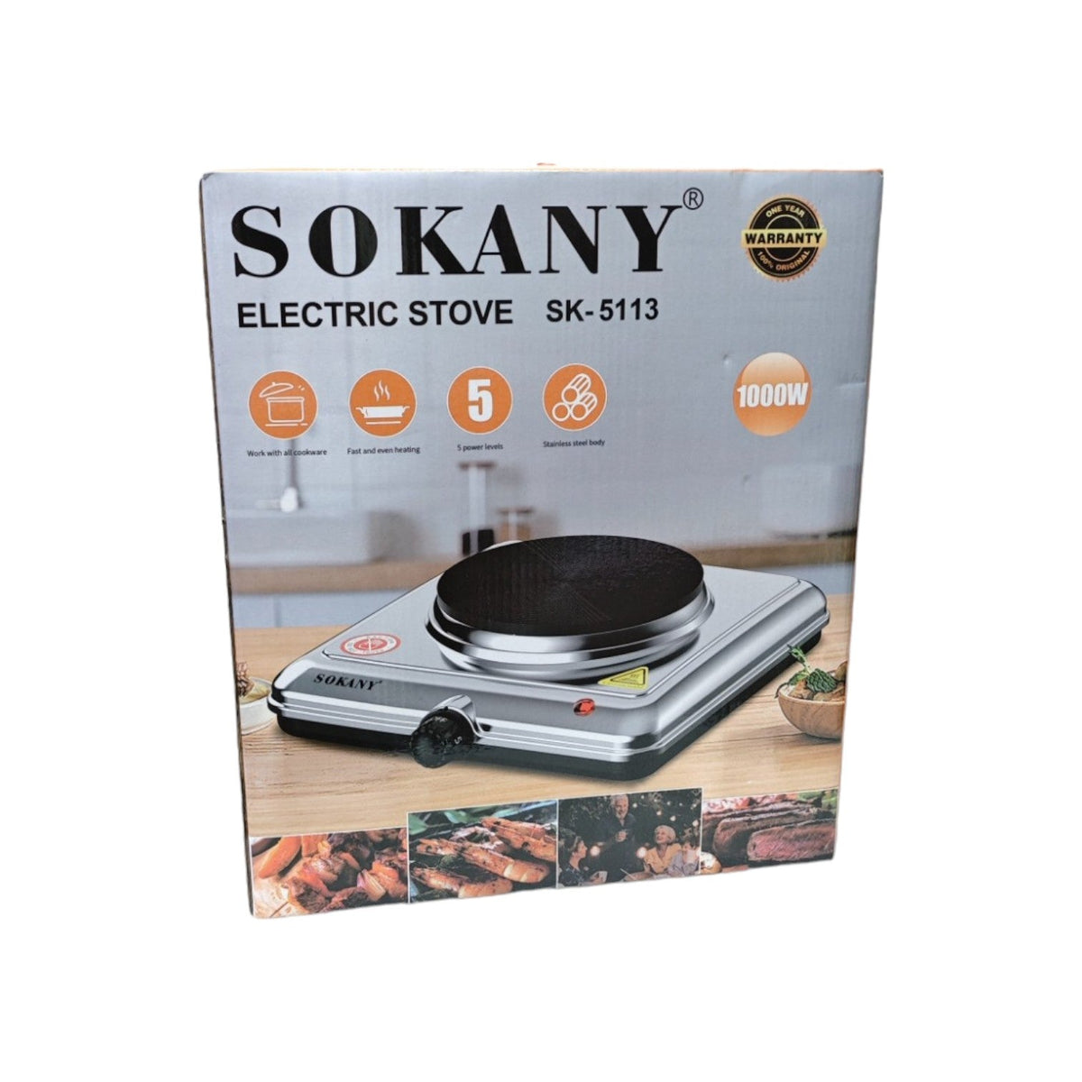 Stainless Electric Cooker 1000W X779