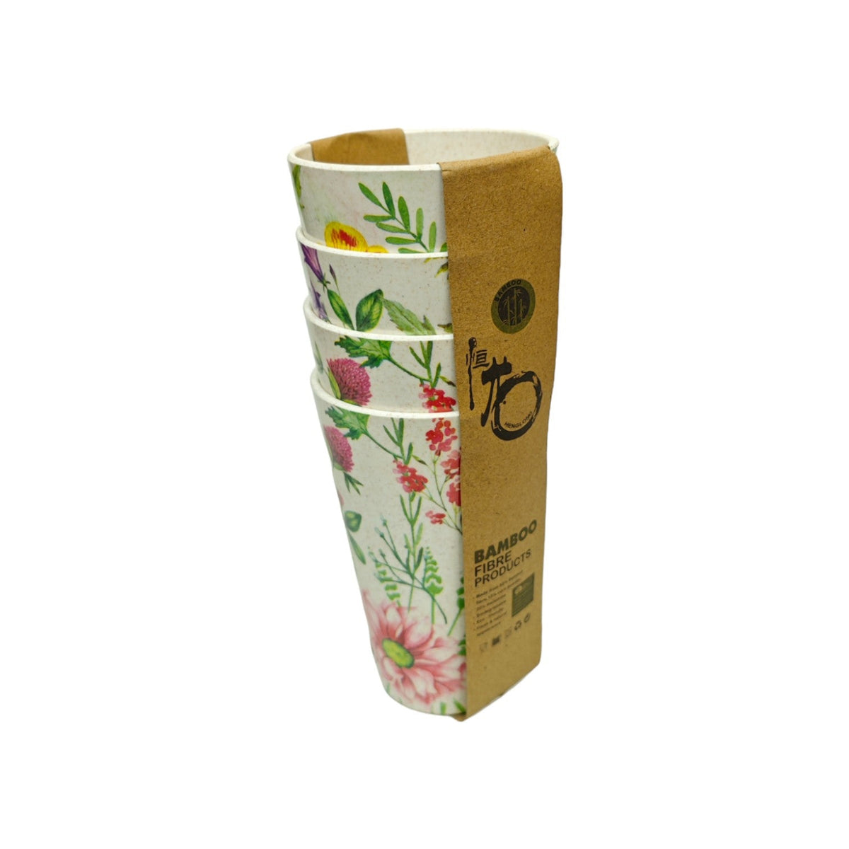 Eco Bamboo Juice Cups 4pcs X834