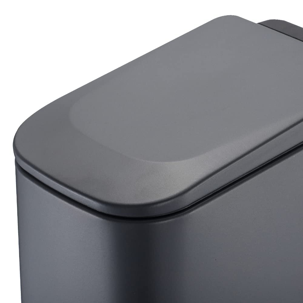 High Quality 6L Gray Rec. Pedal Bin X855