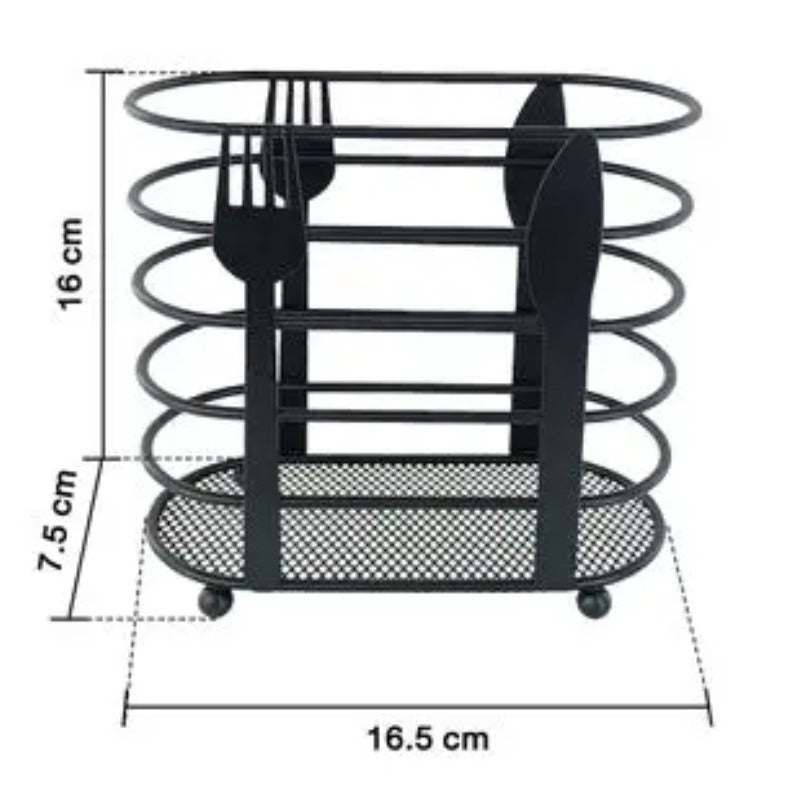 Black Metal Cutlery Holder X902