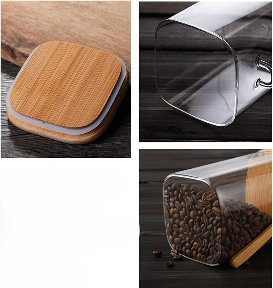 12x10cm Glass Jar + Cover & Spoon X992