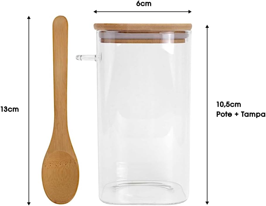 6X10cm Small Spices Glass Jar 1pc X997