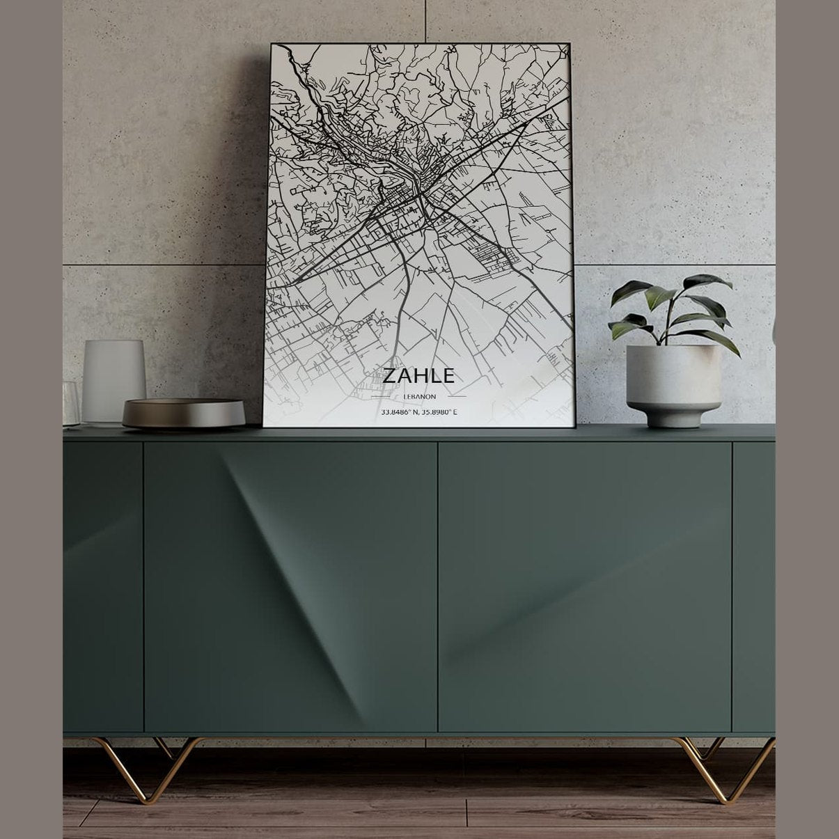 Sook's Zahle Map Poster