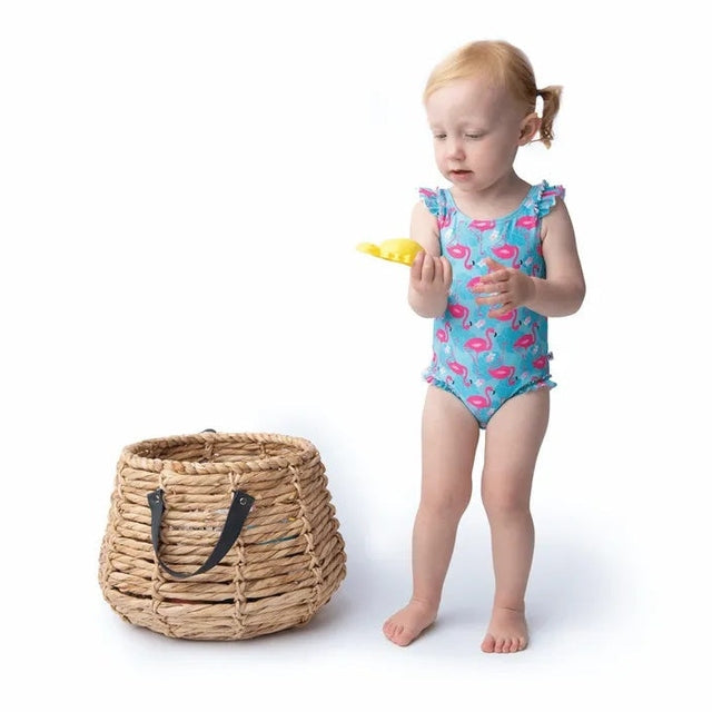 Zoocchini - Baby Ruffled Swimsuit - Flamingo