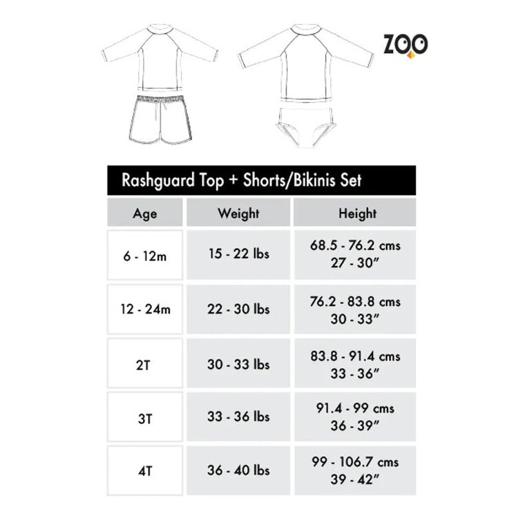 Zoocchini - Girls Long Sleeve Swimsuit - UPF 50+ - Daisy 12-24M