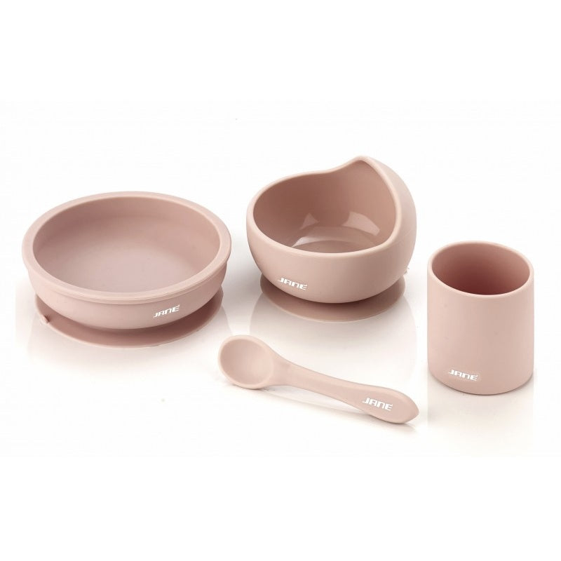 Jane Silicone Dinner Set Suction Bowl Plate Spoon Cup