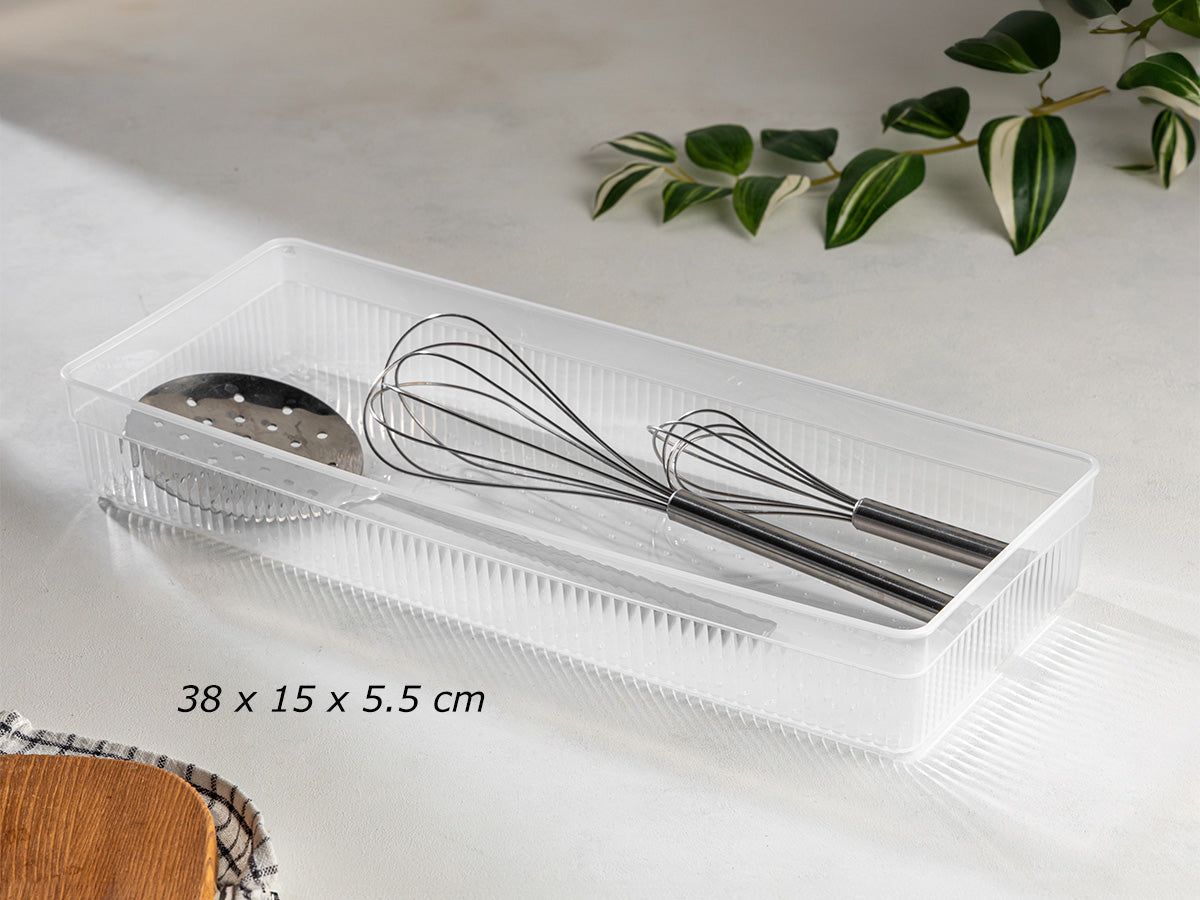 Transparent Drawer Organizer 38x15 cm