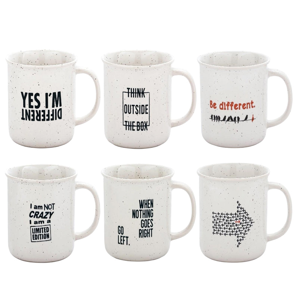 Danny Home 1-Piece Porcelain Printed Mugs – 350ml