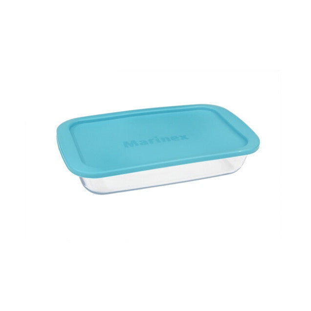 Marinex rectangular baking dish with plastic lid 2.1L(assorted colors)